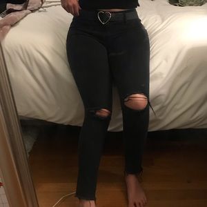 Black Mossimo Mid-Rise Jeggings